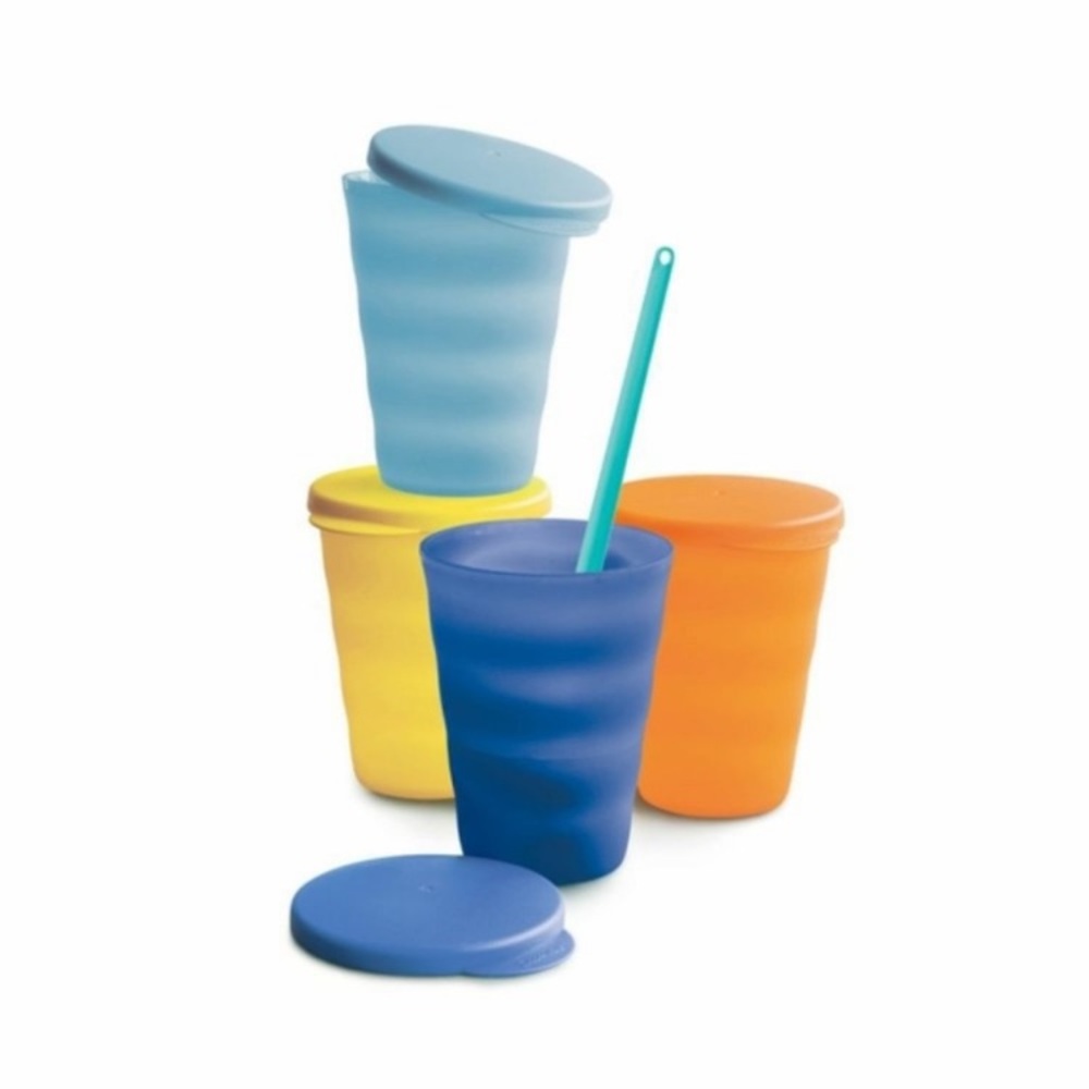 Tupperware tumblers, 16 oz/ no holes ,set of 4
